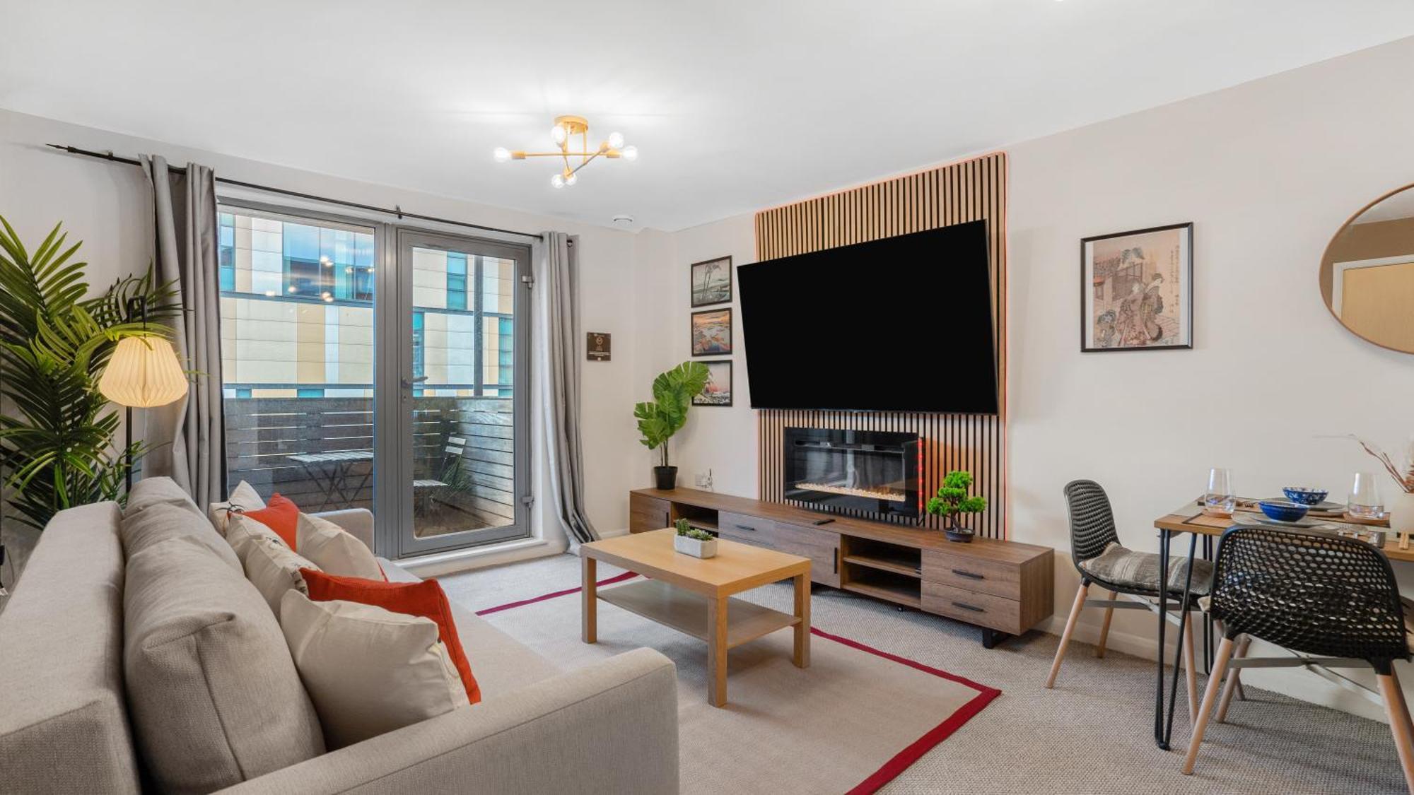 Japanese Suite 2Bed 2Bath, Free Park, Netfix, 75 Inch Tv, Games - City Centre- Maihom Бирмингем Экстерьер фото